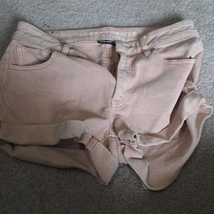 Pink Jean Shorts